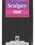 Sculpey Premo Polymer Oven-Bake Clay, Black, Non Toxic, 8 Oz. Bar, Great for Jewelry Making, Holiday, DIY, Mixed Media and Home Décor Projects. Premium Clay Great for Clayers and Artists.