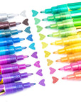 Glitter Metallic Paint Pens: Sparkle Water-Based Marker Pen for Greeting Cards, Mugs, Wood, Art Drawing, Rock Painting, Posters, Albums, Scrapbooking (18-Count)
