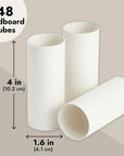 Pack of 48 Cardboard Craft Toilet Paper Tube Rolls, 9.9 Cm Length