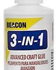 Beacon 3-In-1 Advanced Crafting Glue, 4-Ounce, 2-Pack