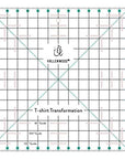 Not Overpriced T-Shirt Alignment Transformation Ruler 14X14Inches. Turn Any Old T Shirt into a Quilt Full of Memories. by Andrea Miani. Tshirt Transfer Centering Tee Shirts Square Quilting Template.