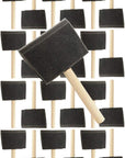 Pro Grade - Foam Brushes - 4 Inch - 24 Piece Poly Foam Brush Set
