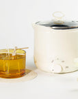 Wax Melter for Candle Making 1.8L/60Oz Electric Wax Melter with Pouring Spout Included - Wicks, Wick Stickers, Centering Device, Stirring Spoon