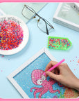 30000 Pcs Glow in the Dark Beads for Diamond Painting 20 Colors Diamond Painting Beads 2.8 Mm Rhinestone Beads Flat Bottom round Resin Diamond Beads for DIY Craft Diamond Painting Accessories