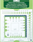 Swatch Ruler & Needle Gauge, White