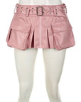 Leather Mini Skirt
