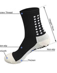 3 Pair Sport Socks Anti Slip W/ Grip Soccer Men Football Basketball Sock Premium
