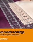 Sewing Ruler - 3" X 18" Acrylic Ruler - Sewing and Quilting Ruler with Gridlines - Arts and Craft Supplies - Clear
