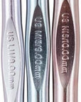 Silvalume CROCHET HOOK SET L-M-N 1EA, Sizes L11 to N15