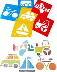 36 Pieces Plastic Drawing Painting Stencil Templates for Kids Crafts - Washable Template for School Projects - Random Colors