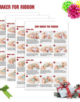 Bow Maker for Ribbon, Holiday Wreaths,Wooden Wreath Bow Maker Tool for Creating Gift Bows, Party Decorations, Hair Bows, Corsages, Holiday Wreaths, Various Crafts(Double-Sided)