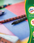12 Pack Bulk Crayons | Washable Beeswax Bright Color Crayons Bulk Individual Packs, 10 per Box, 12 Boxes Bundle Art Set Crayons for Kids, Classrooms, Restaurants