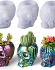 Silicone 3D Large Skull Shape Molds, Skeleton Skull Epoxy Resin Mold for Candle Making, Home Decor, Outdoor, Resin Casting Art Crafts