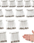 280 Pack 1-2.2 Inch Safety Pins Assorted Size Rust-Resistant Nickel Plated Steel Sharp Edge for Clothes, Sewing, Arts Crafts