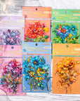 Large Holographic Shiny Fantasy Flowers Stickers - 30Pcs Waterproof Clear Glitter Floral Scrapbook Stickers for Junk Journals,Planner,Resin Art Supplies