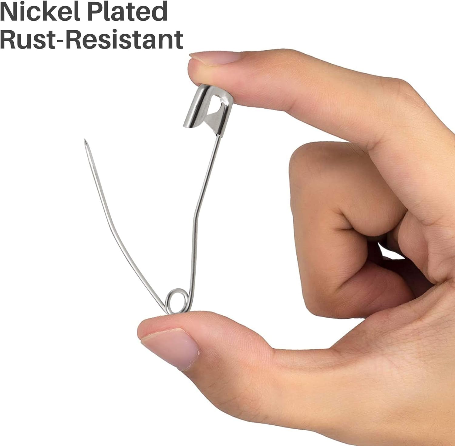 Quilting Curved Safety Pins for Quick Basting, Size 3, 100 Count