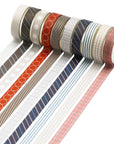 40 Rolls of Slim Washi Tape Gift Box Set, Decorative Paper Tapes 10 Mm Wide for Scrapbooking, DIY Arts and Crafts, Bullet Journal, Planner, Junk Journal, Notebooks (Minimalist)