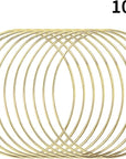 10Pcs 6 Inch Gold Metal Rings for Crafts Dream Catcher Ring, Metal Hoops for Dream Catcher and Crafts Centerpiece Table Decorations