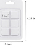 15 Pack Wax Melt Molds, 6 Cavity Clear Empty Plastic Wax Melt Containers