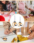 7" 8" All Purpose Scissors Utility Scissors for Office Home Supplies,Crafting Scissors 2 Pack,Right Handed,Different Size