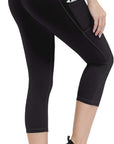 Anti-Nail Leggings for Women, Non-See-Through Yoga Pants with Phone Pockets, Tummy Control Full-Length/Capri Tights