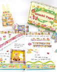 30 Rolls Kawaii Washi Tape Set - Cute Bear Print Washi Tapes Decorative for Kids, School Supplies, Journalings,Scrapbooking, DIY Crafts, 20/15/10Mm Wide