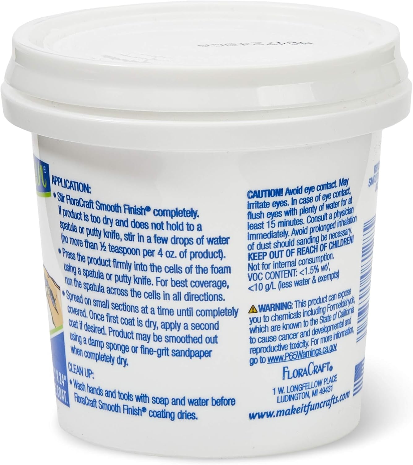 Smooth Finish Paintable Foam Coating 8 Ounce