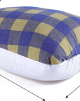 Tailors Ham, Pressing Tool for Ironing, Sewing Ham for Dart, Sleeve, Curved Seam (Blue and Yellow Plaid)