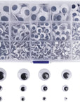 1220 Pieces Self Adhesive Wiggle Googly Eyes (Assorted Sizes)