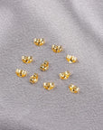 14K Gold Earring Backs Replacements - Hypoallergenic Earring Backs for Studs, Secure Ear Locking for Stud Earrings Ear Nut for Posts, 10Pcs/5 Pair