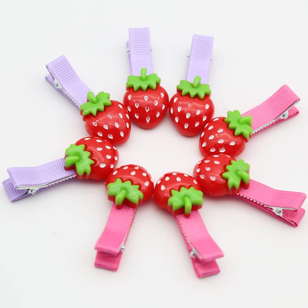 Rurili Mini Resin Strawberry Flat Back for Scrapbooking Embellishment DIY Craft Decors Hair Accessories 50 Pcs(A)