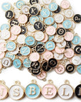 104PCS Letter Charms for Jewelry Making Charm for Bracelet Initial Charms Double Sided Alphabet Charms for Necklace Bracelet Jewelry Making