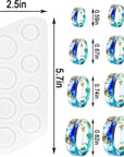 Resin Ring Silicone Mold, 2PCS Resin Casting Mold for Epoxy, Jewelry Mold for DIY Craft Projects, Rings, Necklaces, Earrings, Pendants, Keychains, Multiple Sizes