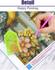 Bird Diamond Painting Kits for Adults Flower,5D DIY Full Drill round Diamond Art Gems Vertical Perfect for Home Wall Decor 12X16 Inch/30 * 40Cm