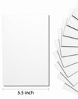 White Foam Sheets Crafts, 8.5X5.5 Inch Eva Craft Foam Paper for Crafts Project Classroom Scrapbook DIY Cosplay (White-10 Sheets)