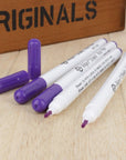 12 PACK Disappearing Ink Marking Pen, Air Water Erasable Pen/ Fabric Marker/ Temporary Marking/ Auto-Vanishing Pen for Cloth (Purple)