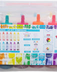 One-Step Tie-Dye Party, 18 Pre-Filled Bottles, Creative Group Activity, All-In-1 Fashion Design Kit, 1 Pack, Rainbow