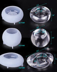 Tealight Candle Holder Resin Molds Silicone,3Pcs Tea Light Candle Holder Silicone Molds for Resin,Plaster,Cement Concrete,Resin Epoxy Molds Silicone for DIY Home Décor,Great for Beginners