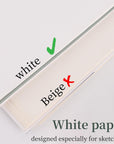 9"X12" Drawing Paper,100 Sheets, Top Spiral Sketch Pad, 68Lb/100Gsm, White.