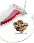 Button Fastening System - New and Improved! - Attaches Buttons & More in Seconds - No Sewing Necessary & Works on Most Fabrics