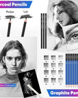Art Supplies for Adults Kids, 81-Pack Pro Art Kit Drawing Pencils Set, Drawing Supplies Sketch Book, Sketching Pencils Kits, Graphite Pencils, Charcoal Pencils, Watercolor Metallic Sketch Art Pencils