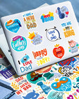 Fathers Day Stickers for Adults, 150Pcs Fathers Day Stickers Decals Decorations Bulk Gifts Set for Fathers Day Gift Cards Scrapbook Skateboard Laptop Water Bottle.