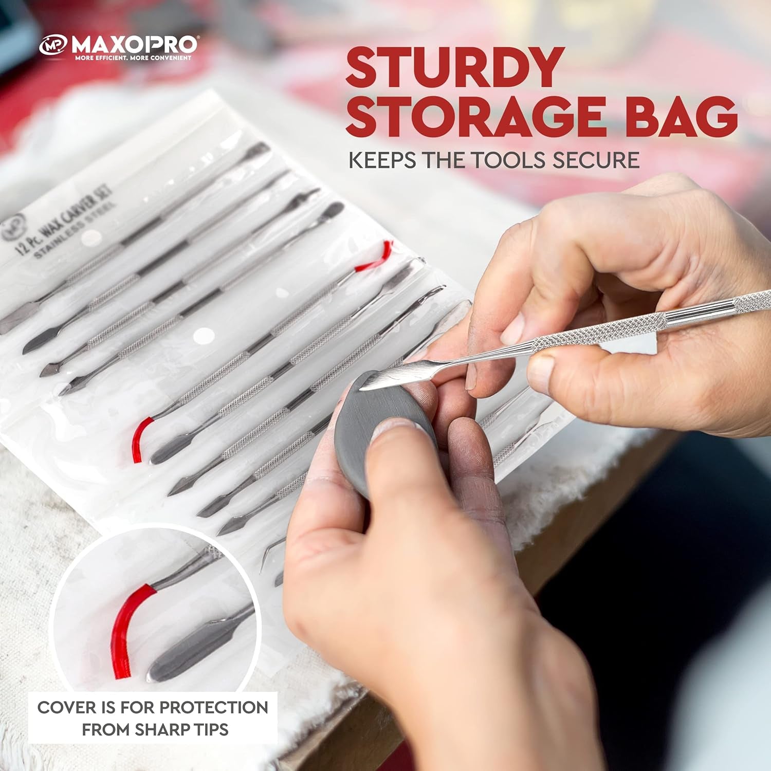 Premium Wax Carving Tools Set – 12 Pcs Stainless Steel Wax & Clay Sculpting Tools – Double Ended Dental and Wax Carvers Tools for Carving Modeling Sculpting and Shaping - by