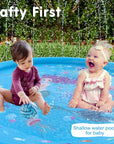 Kids Sprinklers for Outside, Splash Pad for Toddlers & Baby Pool 3-In-1 60" Water Toys Gifts for 1 2 3 4 5 Year Old Boys Girls Splash Play Mat