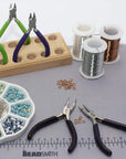 Bent Chain-Nose Pliers for Crafting and Repair, Jewelry Making Supplies