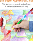 30 Pcs Stackable Crayons, Stacking Crayons Bulk, Rainbow Party Favors Mini Crayon Packs, Kids Colorful Buildable Crayon for Children Toddlers Drawing Gifts School Office Supplies, 12 Colors (30)