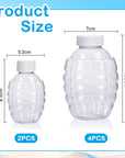 6 Pack Water Gel Bead Accessories Water Gel Bead Subpackage Bottles Plastic Hopper Pineapple Bottles for Gel Gun