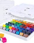Gouache Paint Set, 56 Colors X 30G Unique Jelly Cup Design in a Carrying Case Perfect for Artists, Gouache Opaque Art Supplies for Professionals, and More