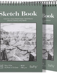 9"X12" Drawing Paper,100 Sheets, Top Spiral Sketch Pad, 68Lb/100Gsm, White.