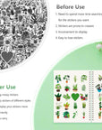 Reusable Sticker Storage Book Collecting Album Blank Stickers Organizer Book A5 Size with 40 Sheets Blank Release Paper for Stickers Holder Collection (GREEN-3)